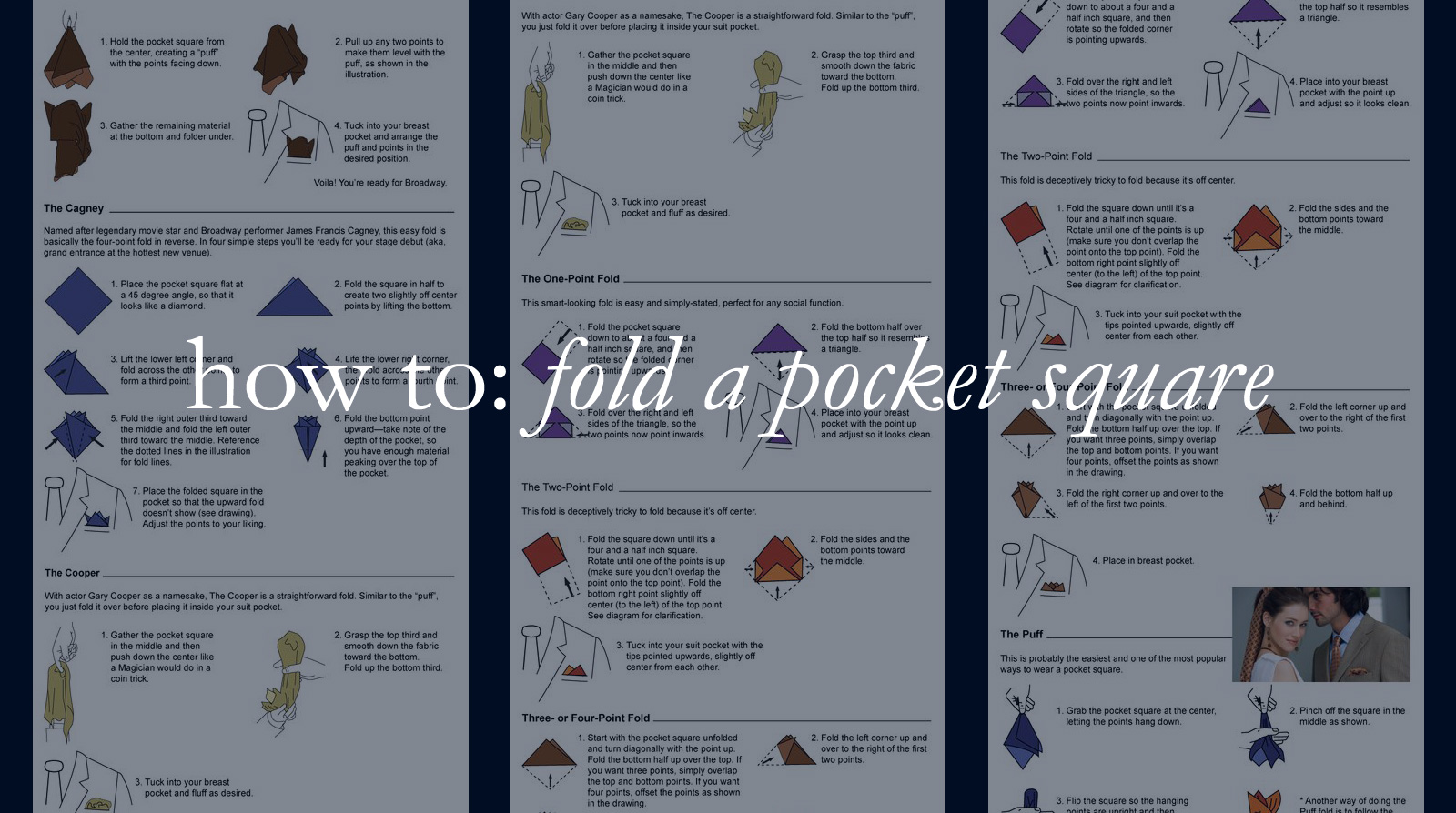How to: fold a pocket square
