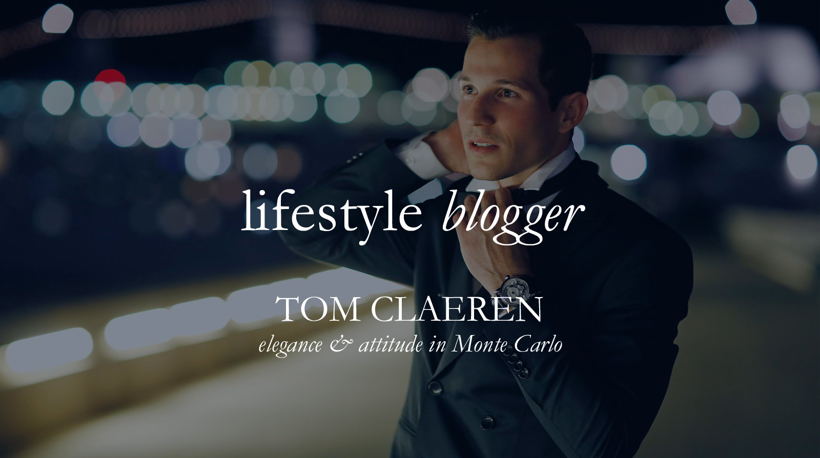 Lifestyle Blogger Tom Claeren